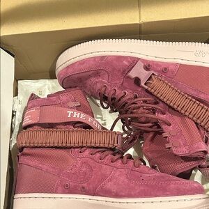 Nike Women's Pink High-Top Sneakers